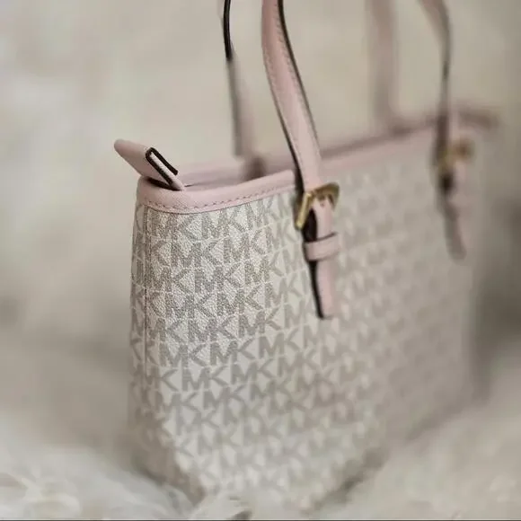 Michael Kors Pink and Cream Tote Bag - Picture 4 of 6